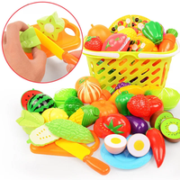 Children Toys Cutting Fruits and Vegetables Set for Kids Pretend Play Simulation Kitchen Toy Montessori Baby Toys for Girls Boys