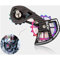 AliExpress NONE Bicycle Ceramic Bearing Carbon Fiber 18T Pulley Wheel Set Rear Derailleurs Guide Wheel for Shimano 105/UT/Ultegra/DURA ACE