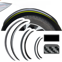 Car Fender Flares Expander Arch Wheel Guard Eyebrow Body Kit Lip Carbon Fiber Mud Flaps Extension Protector For Tesla Model 3 Y