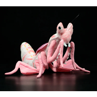 New Simulation Pink Orchid Mantis Plush Toy Cute Malaysian Orchid Praying Mantis Hymenopus coronatus Knife Mantis Doll Gift