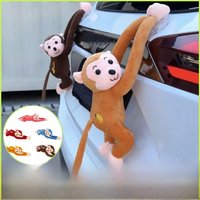 Car Pendant Long Arm Ape Monkey Plush Toys Quick Release Creativity Hanging Monkey Gibbon Monkey Doll Pendant Car Accesorios