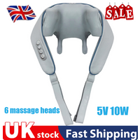 Wireless Neck And Back Massager Neck And Shoulder Kneading Massage Shawl Neck Cervical Relaxing Trapezius Massager UK stock
