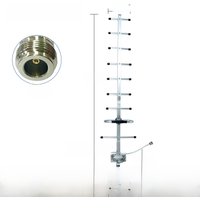 2pcs 868MHz 915MHz Directional Yagi Antenna N Female LoRa Gateway Internet of Things 900M Image Transmission High Gain 9 Unit