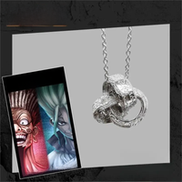 Dr.STONE Necklace for Women Cosplay Ishigami Senkuu Necklaces Woman High Quality Trend Silver Color Fashion Lovers Gift Jewelry