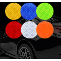 AliExpress 10pcs 5CM Car Round Car Reflective Strip Warning Sticker For Bus Backpack Bicycle Baby Car Waterproof Safety Door Stickers