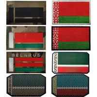 New Embroidery Belarus Chechnya Flag Patch Backpack Bag Jacket Armband Badge Hook and Loop Double Side 8 * 5 cm