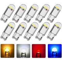 10pcs Car LED Bulb Signal Light T10 W5W 194 LED Bulbs COB Car Wedge Parking Lights Auto License Plate Lamps Dome Read Lights 12V