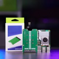 PCIe2.0 to dual M.2 hat for Raspberry Pi 5, Support NVMe SSD, PCIe Gen2 x1 Support Hailo8 Hailo8L Google Coral AI accelerators