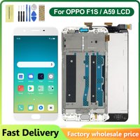 100% Tested 5.5" Display Replacement For OPPO A59 A1601 LCD Display Touch Screen Digitizer Assembly For OPPO F1S LCD Screen