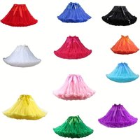 Women MIni Petticoat TullePuffy Short Bridal Petticoat Underskirt Rockabilly Tutu