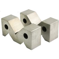 2Pcs High Accuracy Carbon Steel M Type V-Block 50mm For Platform Measurement Tool V Block 50mm/75mm