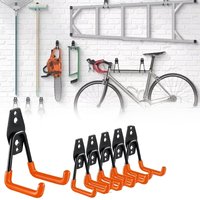 AliExpress NONE Heavy Duty Metal Hooks Wall Mounted Garage Organizer Hooks Bicycle Hooks Wall Mounted Non-Slip Storage Hooks Garden Storage Tool