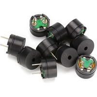 10PCS Passive Buzzer 12MMx8.5MM 12085 Resistance 3V 5V 9V 12V in Common Use Mini Piezo Buzzers Kit, for Arduino