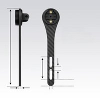 AliExpress RAVEMEN AOM03 Out Front Bike Mount Bicycle Bracket For Garmin/COOSPO Cycling Computer Carbon Fiber Foraero-integrated handlebar