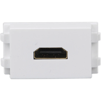 Straight HDMI2.0 Female To Female Plug Socket 23x36mm Slot Connector Passthrough HDMI-Compatible Module For Wall Face Plate