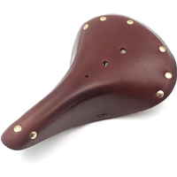 AliExpress NONE Soft Retro Bicycle Saddles Cushion Men Women Handmade Brown Wide Leather Bike Seat for Vintage City Cycling Bicycle Saddle Parts