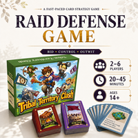 Resource Management Card Game for 2-6 Players, Territory Control Strategy Game with Secret Bids, Simultaneous Actions, Ages 14+