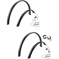 AliExpress perfeclan 2x Road Bike Fenders Cycling Accessories Replacement Mountain Bike Mud Guards for 700C Outdoor Water Rain Mountain Road Bike