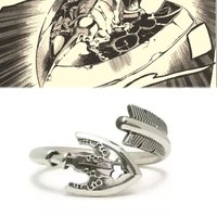 Anime JoJo's Bizarre Adventure Arrow Cosplay Ring Unisex Adjustable Opening Rings Jewelry Accessories Gifts