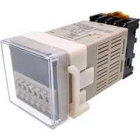 AliExpress CNMAWAY DH48S-S 12V time relay 220VAC 24VDC repeat cycle SPDT with socket DH48S series delay timer with base