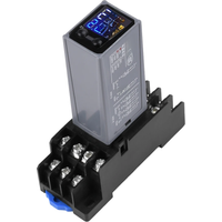 AliExpress NONE H3Y-2/4 Liquid Crystal Time Relay AC 220V DC 12V 24V Dual Time with Base Small Digital Display Cycle Time Control Delayer