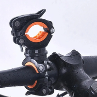 AliExpress OFFBONDAGE ESLN Bicycle Rotating Light Double Holder Bike LED Front Flashlight Lamp Cycling Pump Handlebar Holder Bicycle Accessories