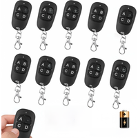 10/5pcs Wireless Copy Remote Control 433MHz Electric Garage Door Opener Remote Control Duplicator Clone Cloning Code Controller