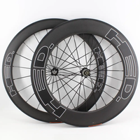 AliExpress New black 700C front 60mm+rear 88mm Road bike matte 3K full carbon fibre bicycle wheelset carbon clincher tubular rims carbon