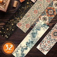 32 pcs, Vintage Classic Floral Bookmarks for Teachers, Readers and Lovers, Bookmarks, Gifts, Party, Birthday
