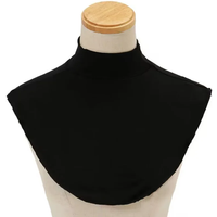 Simple Dickey Fake False Collars Womens Modal Half Collar Fashion Solid Color Turtleneck High Neck Cover Detachable Neck Collar