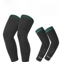 AliExpress NONE ROCKBROS Cycling Sleeve Leg Sleeve Windproof Sports Fleece Sleeves Knee Braces Men Women Autumn Winter Warmth Cycling Equipment