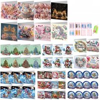 Diamond Painting Christmas Cards DIY Diamond Painting Greeting Cards 5D Rhinestone Embroidery Art for Birthday Thanksgiving Day