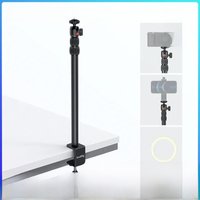 SmallRig Camera Desk Mount Table Stand 15"-35" with 1/4" Ball Head Adjustable Light Stand Tabletop C Clamp for DSLR Camera 3488