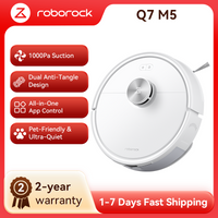 roborock Q7 M5 (Upgrade vom Q5 Pro) Saugroboter mit Wischfunktion, 10.000 Pa starke Saugleistung, Doppelschutz gegen Verheddern, All-in-One-App-Steuer