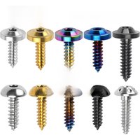 AliExpress Wanyifa Titanium Screw M4x15 17 20mm / M5x15 17 20 / M6X15mm Self-Tapping Button Torx Screw Bolt for Motorcycle Bike Car 4/10pcs