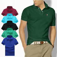 S-5XL 100% Cotton High Quality Mens Polos Shirts Summer Casual Short Sleeve Polos Homme Embroidery Brand Fashion Lapel Male Tops
