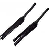 AliExpress NONE New 700C Road Bike 3K Full Carbon Fibre Fork Tapered Track Fixed Gear Bicycle Carbon Front Fork C Brake wide legs newest