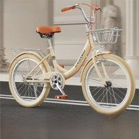 AliExpress TULX Non Inflatable Bicycle Carbon Steel Reinforced Frame Non Slip Tire Height Adjustable For Convenient Travel More Secure