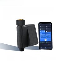 KEMEK Tuya Smart Water Timer Solar Powered Wifi Programmable Sprinkler Timer with Brass Inlet for Automatic Irrigation System