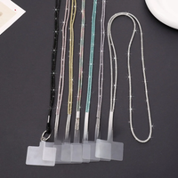 Luxury Rhinestone Mobile Phone Lanyard Diamond Mobile Phone Case Anti-Loss Hanging Ornaments Pendant Keychain Glitter Cord Strap