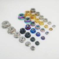 AliExpress CyclingMan Titanium M5 M6 M8 M10 M12 M14 Flange Nut Srew Bolts for Motorcycle Bicycle Bike
