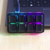 Vial Programmable New 8key Keyboard Black White Official Excel Keyboard RGB Backlight Keyboard Mechanical Hot Swap Games