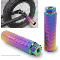 AliExpress NONE 1pcs Alloy Foot Stunt Peg For Mtb Bmx Bike 3/8'' Axle Footrest-Lever Cylinder Grip Non-Slip Axle Foot Pegs Bicycle Accessories