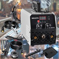 Tragbare elektrische Schweißmaschine mit LED-Digitalanzeige, 220 V IGBT-Inverter DC, 20–250 A einstellbar, komplett mit Schweißbrenner und Maske, MIG-Schweißgerät, geeignet für Haushalt und Industrie