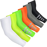 AliExpress Ninth World 2PCS Summer Sun UV Protection Women Arm Sleeves Reflective Night Cycling Running Arm Warmers Cover Men Sports Armguards Cuff