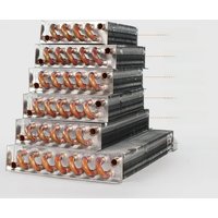 Refrigerator copper tube aluminum fin condenser freezer made of small non-shell radiator heat sink water cooling