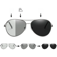 Luxury Photochromic Pilot Polarized Sunglasses Men Women Driving Chameleon Sun Glasses Change Color Day And Night UV400 Eyewear