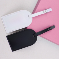 Personalised Shadow Monogram Luggage Tag PU Leather for Suitcase Baggage Handbag Tags Travel Bag Suitcase Label Tag Best Gift