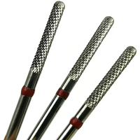 HYTOOS Rod Shape Carbide Burr Clean Under Nail 3/32 Nail Drill Bits Cuticle Remove Tool Electric Machine Drills Accessories