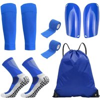AliExpress 5PCS Set Drawstring Ball Bag Men Women Outdoor Soccer Football Socks Cycling Leg Cover Shin Pads Training Shank Board Bandages